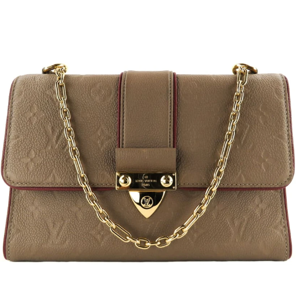 LV Saint Sulpice PM Monogram Empreinte Leather Crossbody Bag for Women - Luxury Designer Handbag for Everyday Use, Travel & Special Occasions