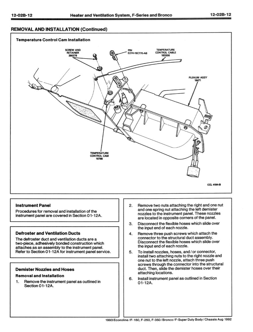 1993 Ford Truck F150-F350 Econoline OEM Shop Service Repair Manual Book - Engine Maintenance & Troubleshooting Guide for DIY Mechanics and Auto Enthusiasts
