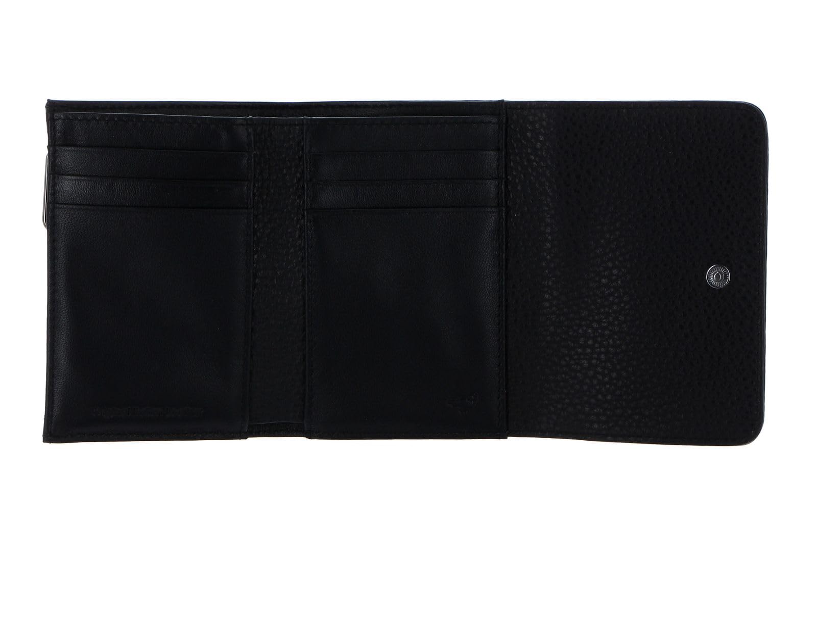 Mandarina Duck Women's Leather Wallet - Slim Billfold Credit Card Holder (10x21x28.5cm) - Black Nero for Everyday Use & Travel Essentials