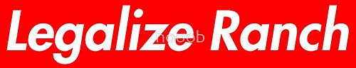 Legalize Ranch Sticker - Red Vinyl Decal for Cars, Trucks, Laptops, Phones & Walls - Waterproof & Durable - Perfect for Windows, Vehicles, Tech Devices & Home Decor