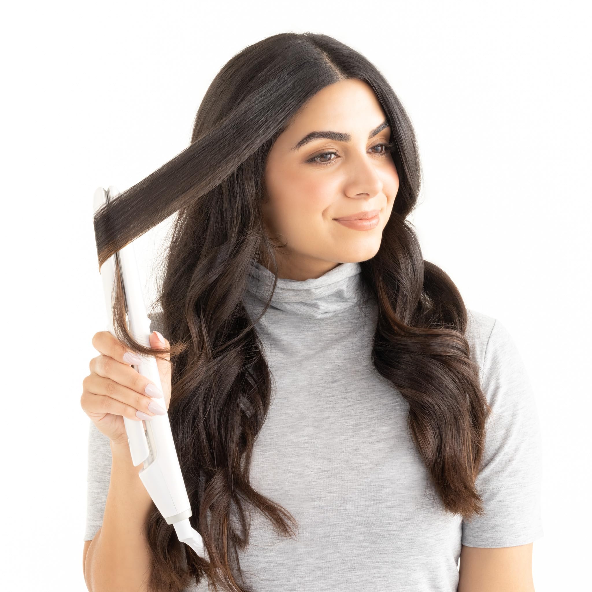 Drybar Reserve Vibrating Styling Iron - Professional Hair Straightener & Curling Wand for Smooth, Shiny Hair | Perfect for Home Use, Salon Styling & Travel