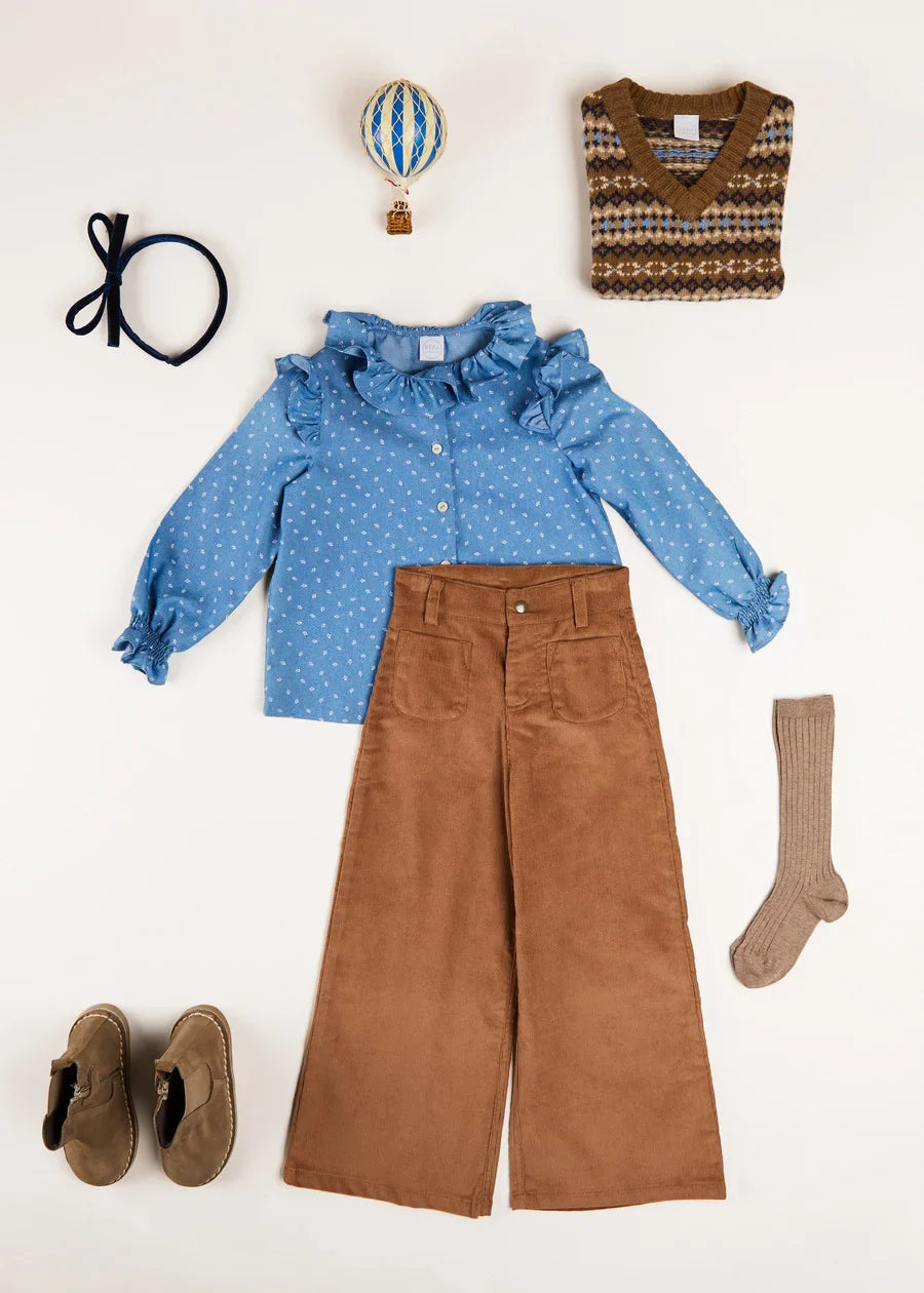 Floral Blouse for Girls - The Mabel Top | Stylish & Comfortable for School, Parties & Everyday Wear