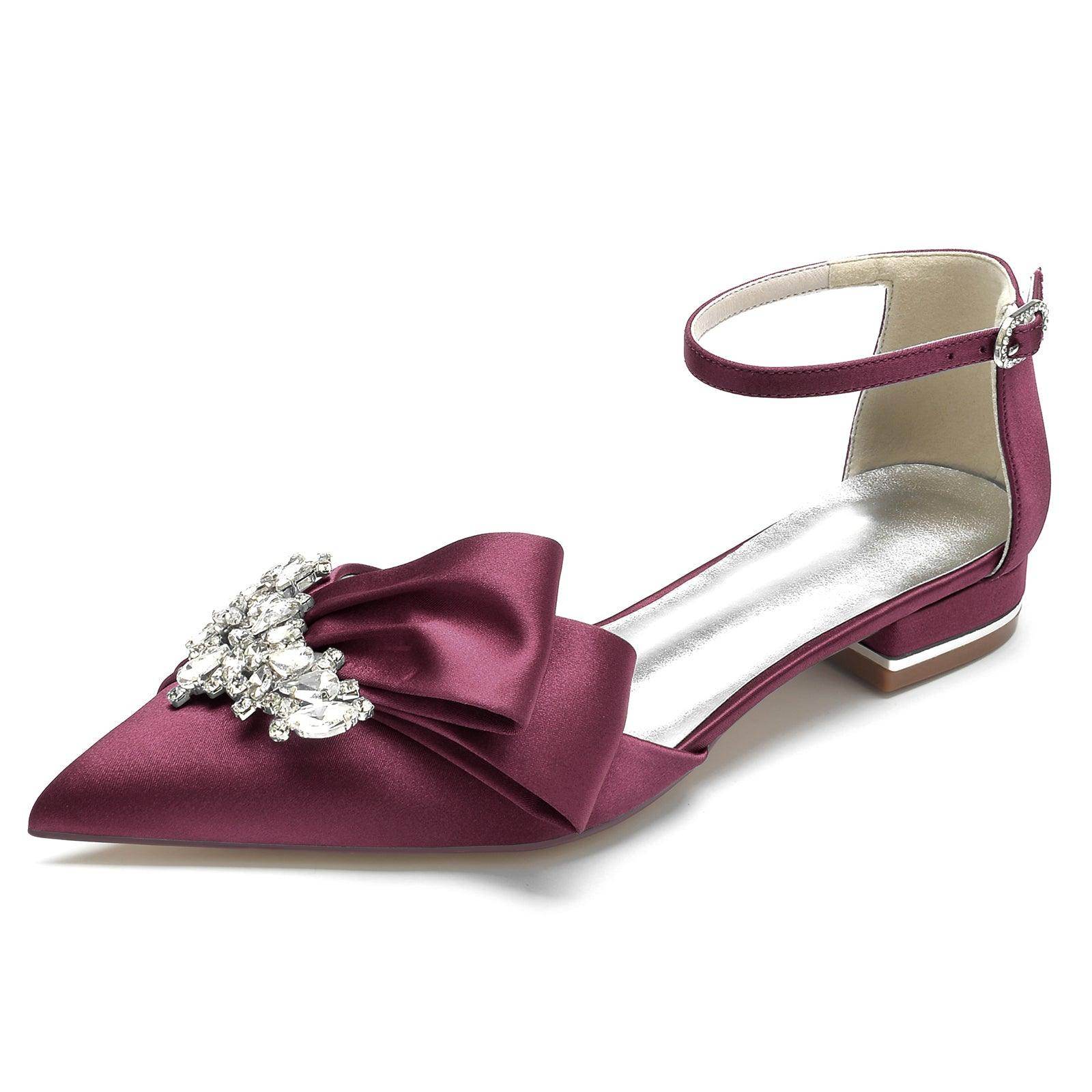 Flat Heel 2.5cm Silk-Like Comfortable Women's Shoes CK0261 - Perfect for Office, Wedding & Casual Wear