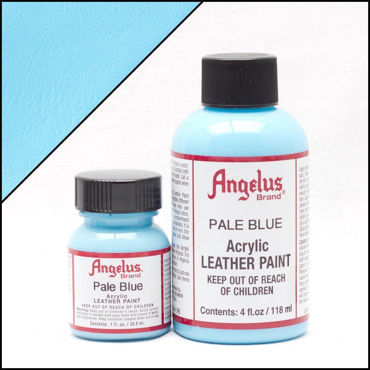 Angelus Pale Blue Leather Paint - 1oz (30ml) for Shoes, Bags & DIY Leather Crafting | High-Quality, Non-Toxic & Waterproof