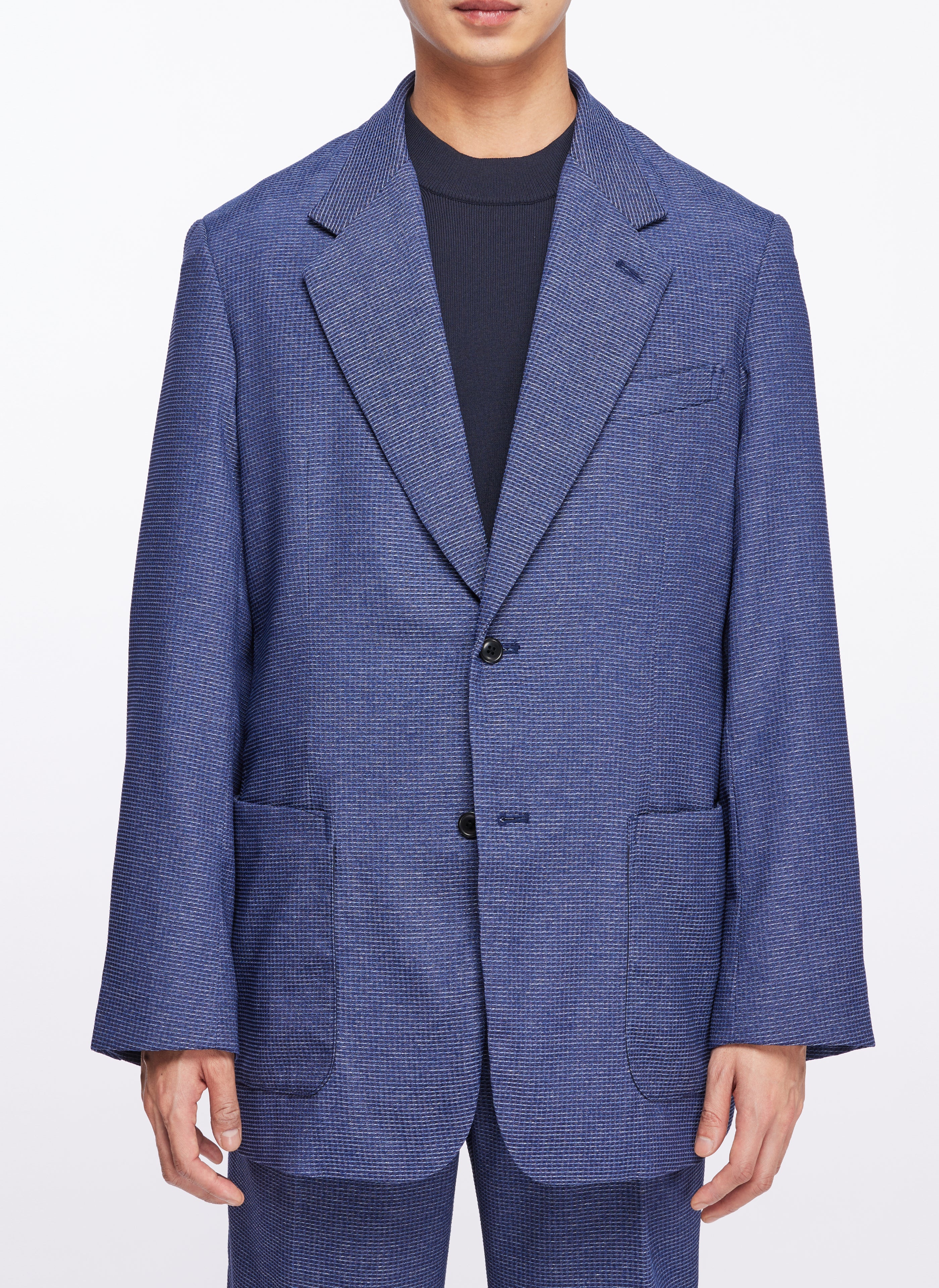 Stylish Nylon Polyester Single Breasted Suit Blazer for Men - Perfect for Business Meetings, Weddings & Formal Events