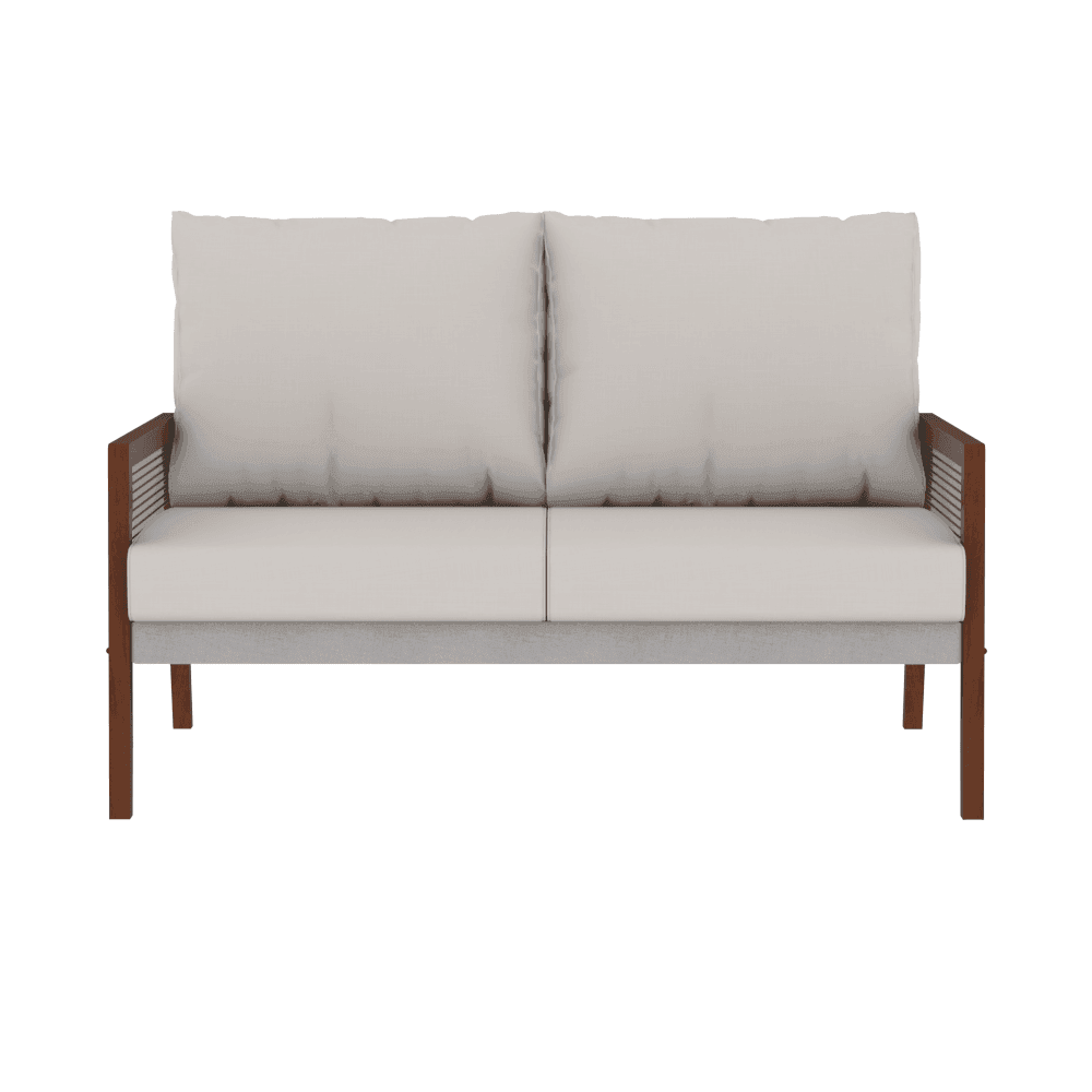 Modern Huxley Fabric Wooden Frame Sofa - Comfortable & Stylish Living Room Furniture for Small Spaces & Apartments