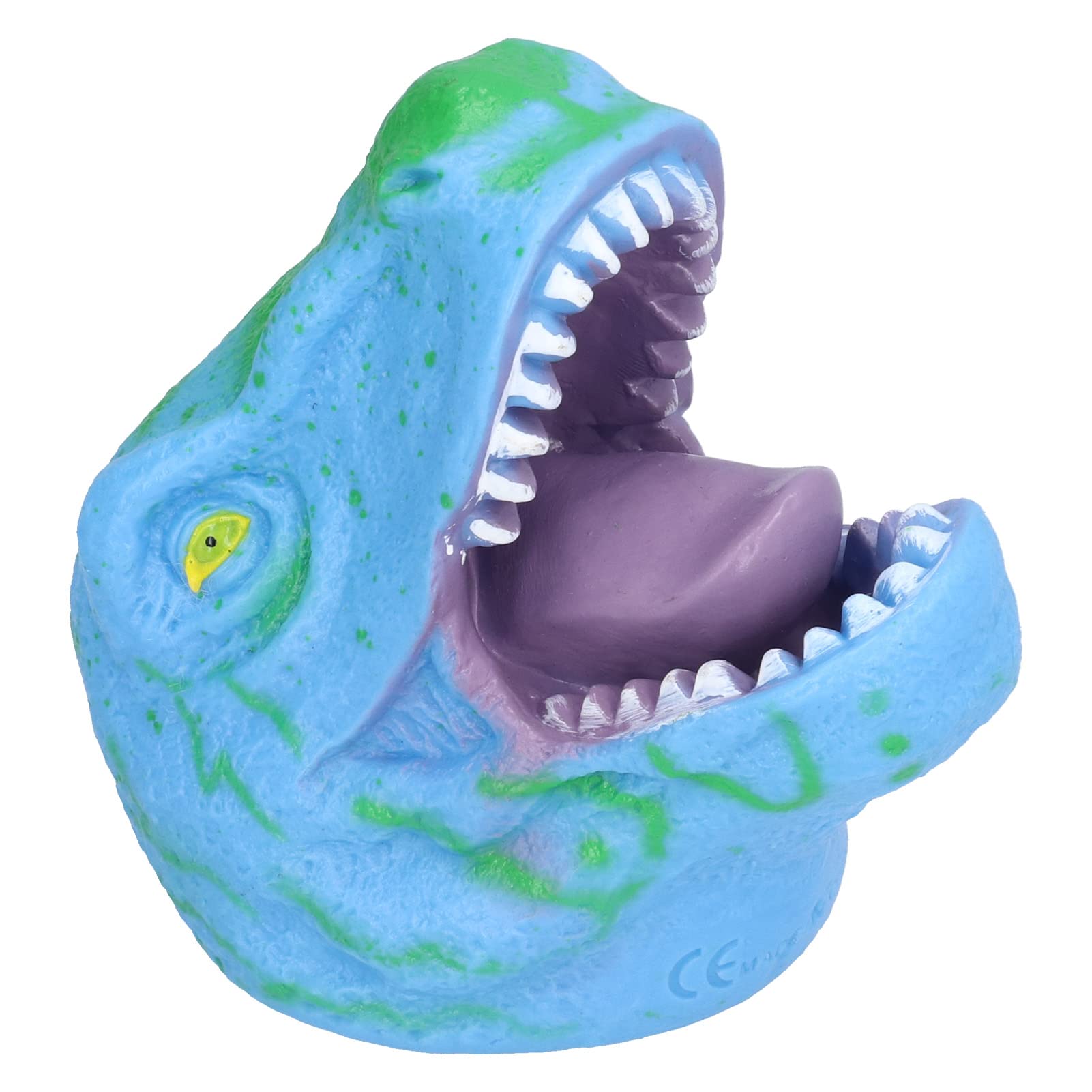 VGEBY Blue Tyrannosaurus Dinosaur Hand Puppet - Soft Halloween Role Play Toy for Kids, Handmade Dinosaur Puppet for Storytelling & Pretend Play - Perfect for Classroom, Birthday Parties & Interactive Learning