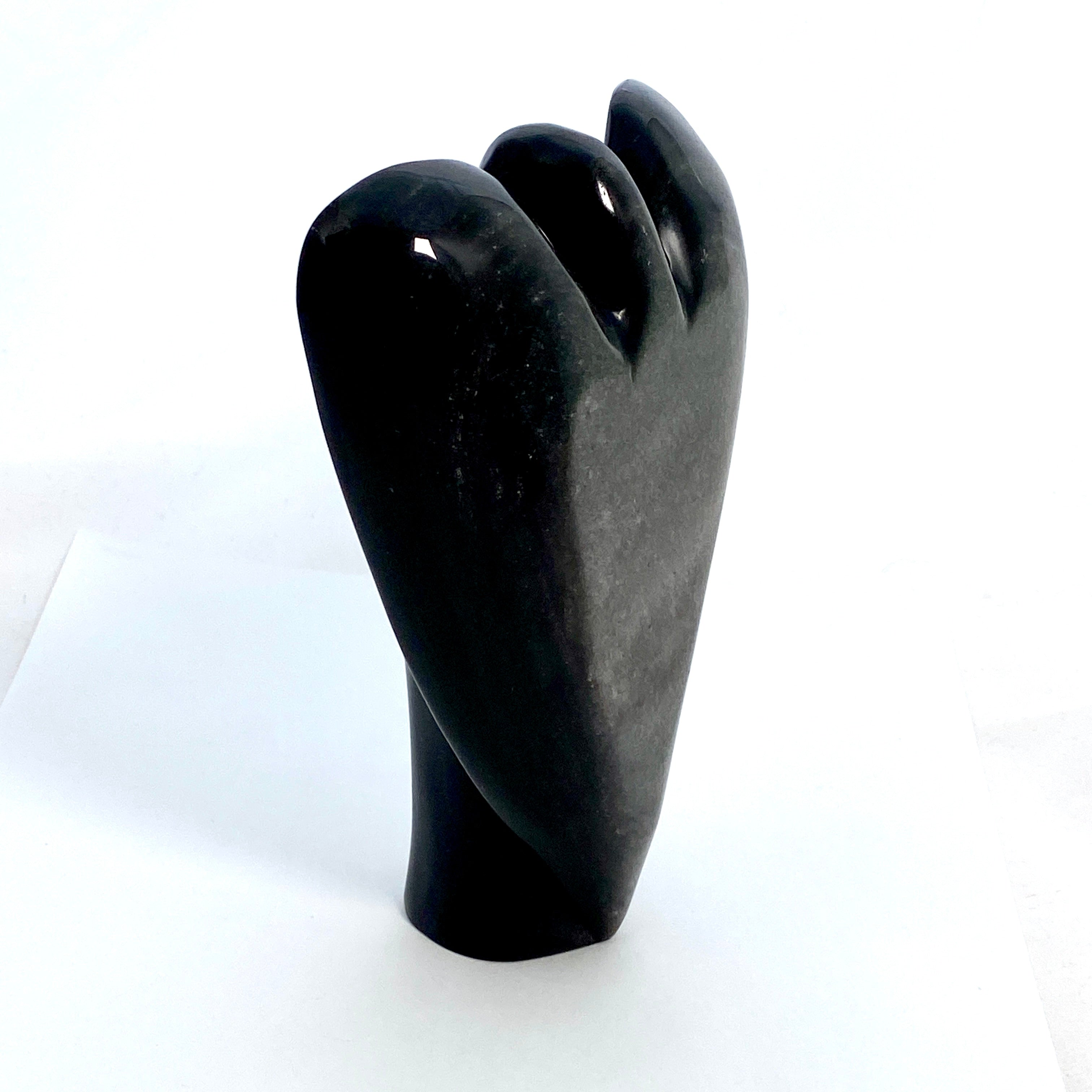 Silversheen Obsidian Angel Large SOA 01 - Elegant Crystal Figurine for Home Decor, Gift & Spiritual Healing