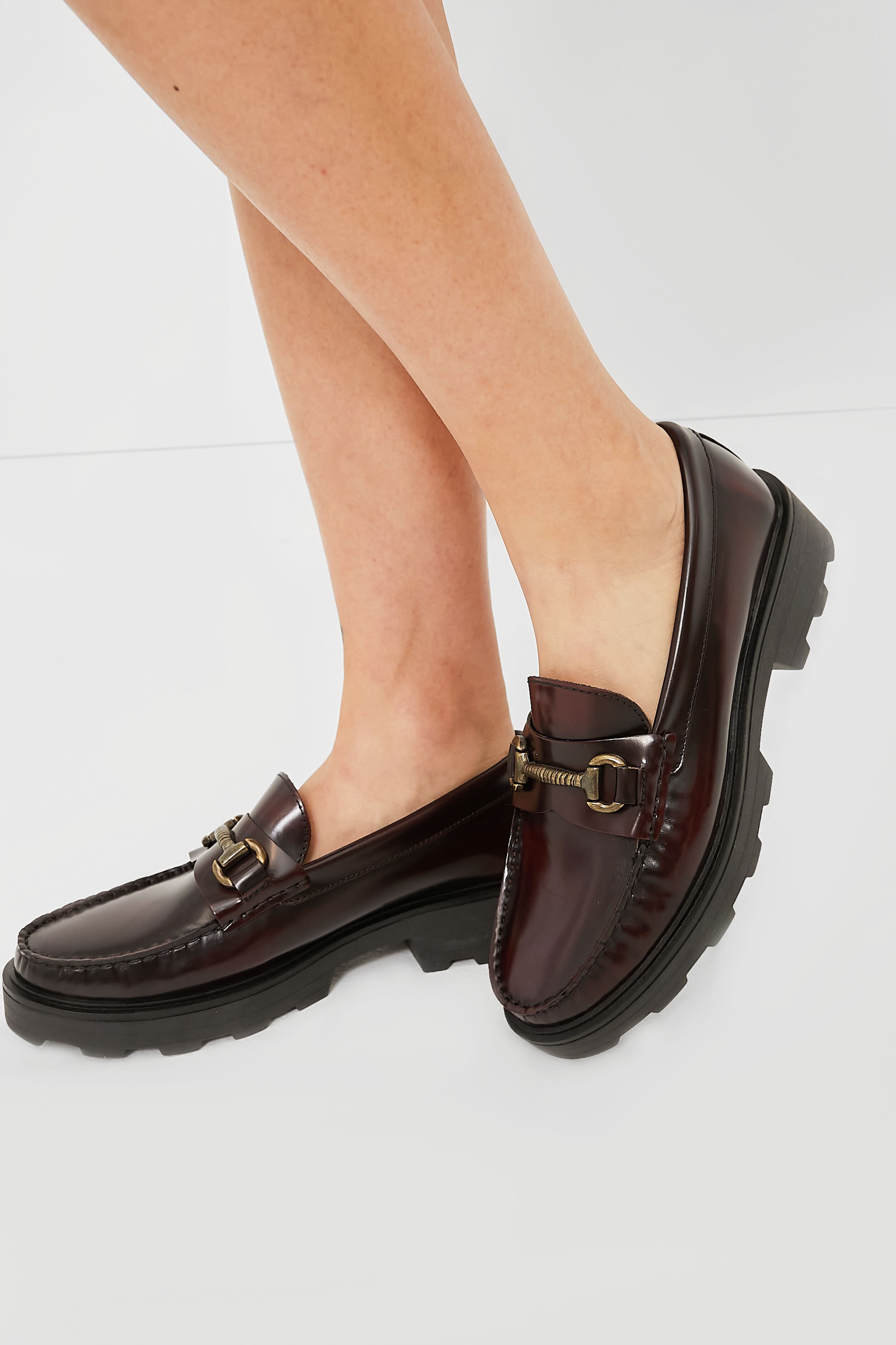 Bordeaux Leather Horsebit Loafers for Men - Classic Slip-On Dress Shoes for Business, Office & Casual Wear