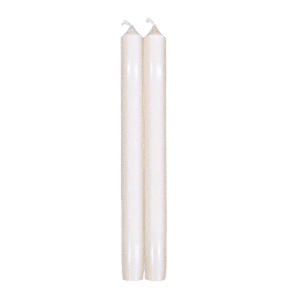10 Inch White Taper Candles - Pack of 12 (6 Pairs) for Wedding Centerpieces, Romantic Dinner Decor & Candlelight Dining Table Settings - Elegant Candlesticks for Home Decor & Special Occasions