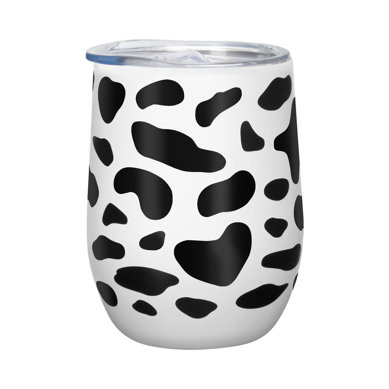CHIUTUUY 12oz Stainless Steel Vacuum Insulated Tumbler with Lid & Straw - Double Wall Thermal Travel Mug for Iced Coffee, Wine & Beverages - Perfect for Office, Gym, Camping & Road Trips