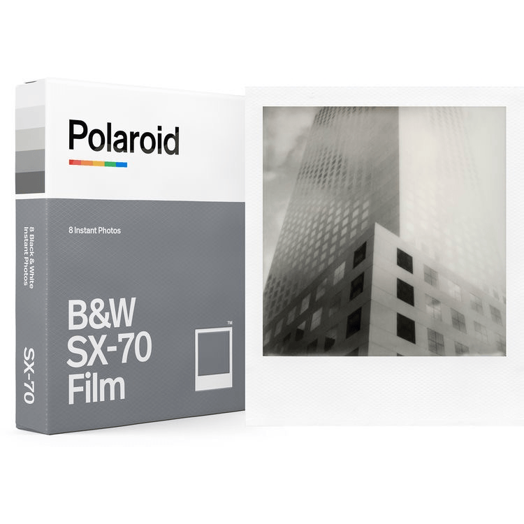 Polaroid Originals Black and White Instant Film for SX-70 Camera - 8 Exposures with White Frame - Perfect for Vintage Photography & Artistic Shots