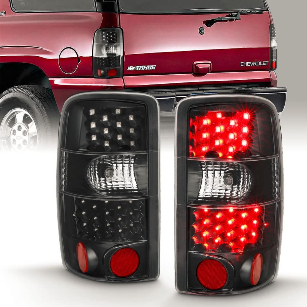 ANZO LED Tail Lights for Chevy Suburban 2500 (2000-2006) - Black/Clear Style (Part #311298) | Upgrade Your Truck's Rear Lighting for Better Visibility & Style