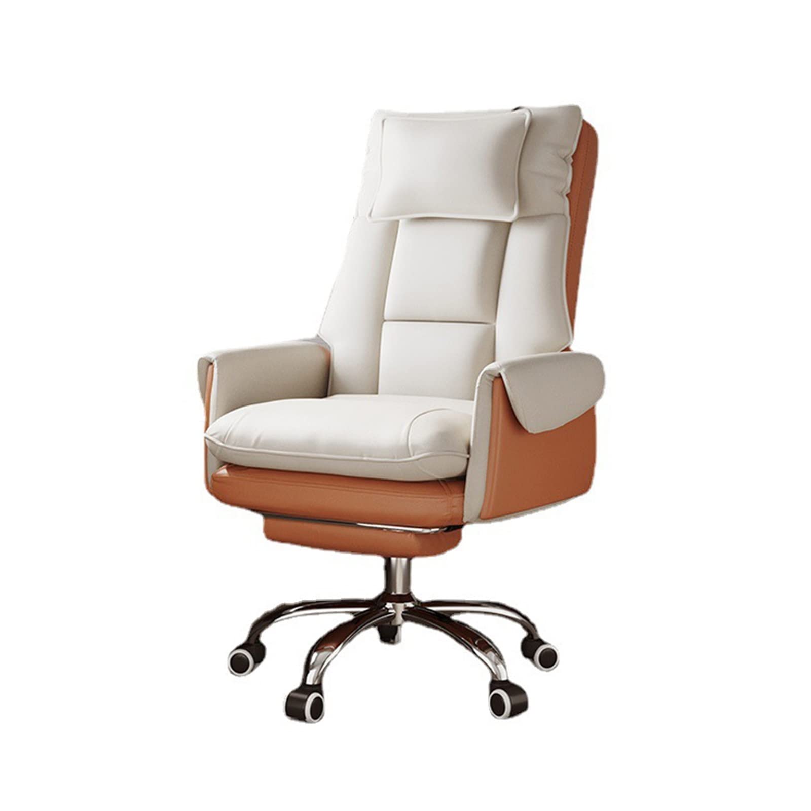Ergonomic Reclining Office Chair with Footrest - Swivel Gaming & Computer Chair for Home & Office Use - Adjustable Backrest for Comfortable Work & Relaxation