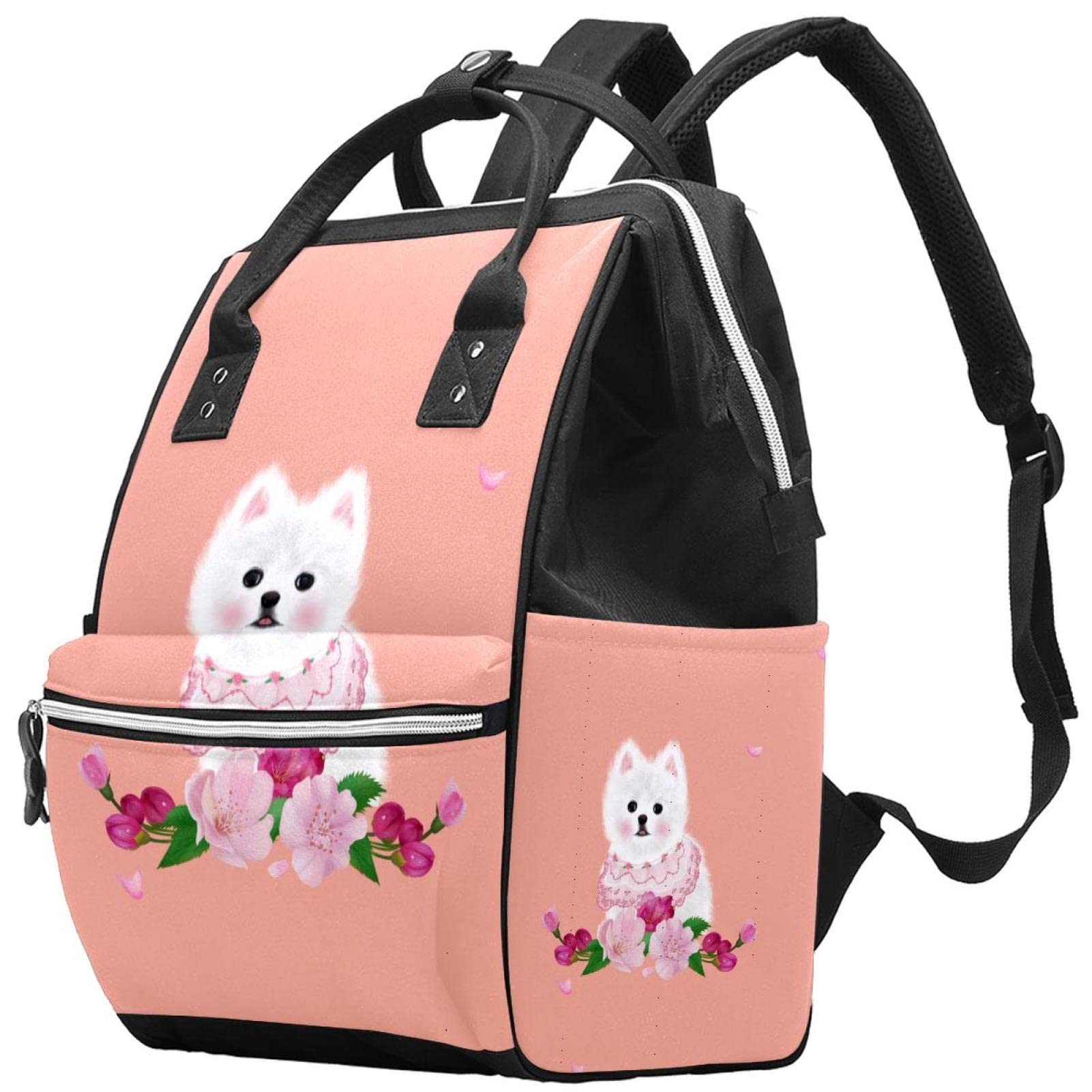 **Waterproof Dog Diaper Backpack for Women & Men - Travel Pet Nappy Bag with Pockets for Puppy Supplies - Perfect for Hiking, Camping & Outdoor Adventures**