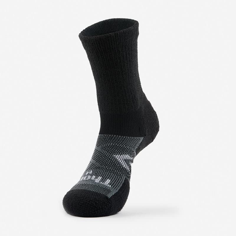 Thorlos WCXU Max Cushion 12-Hour Shift Crew Socks for Nurses & Healthcare Workers - All-Day Comfort & Support for Long Shifts