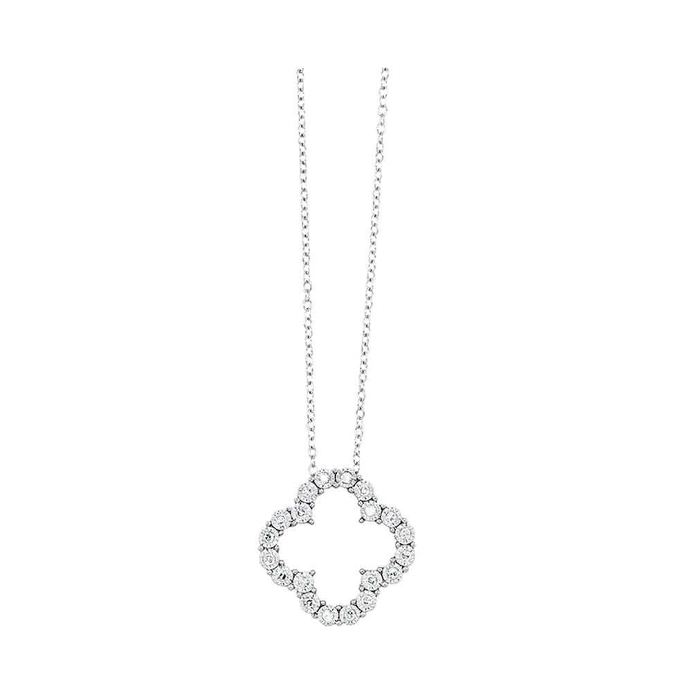 14K White Gold Diamond Necklace (1/6 CTW) - Elegant Jewelry for Women, Perfect for Weddings, Anniversaries & Special Occasions