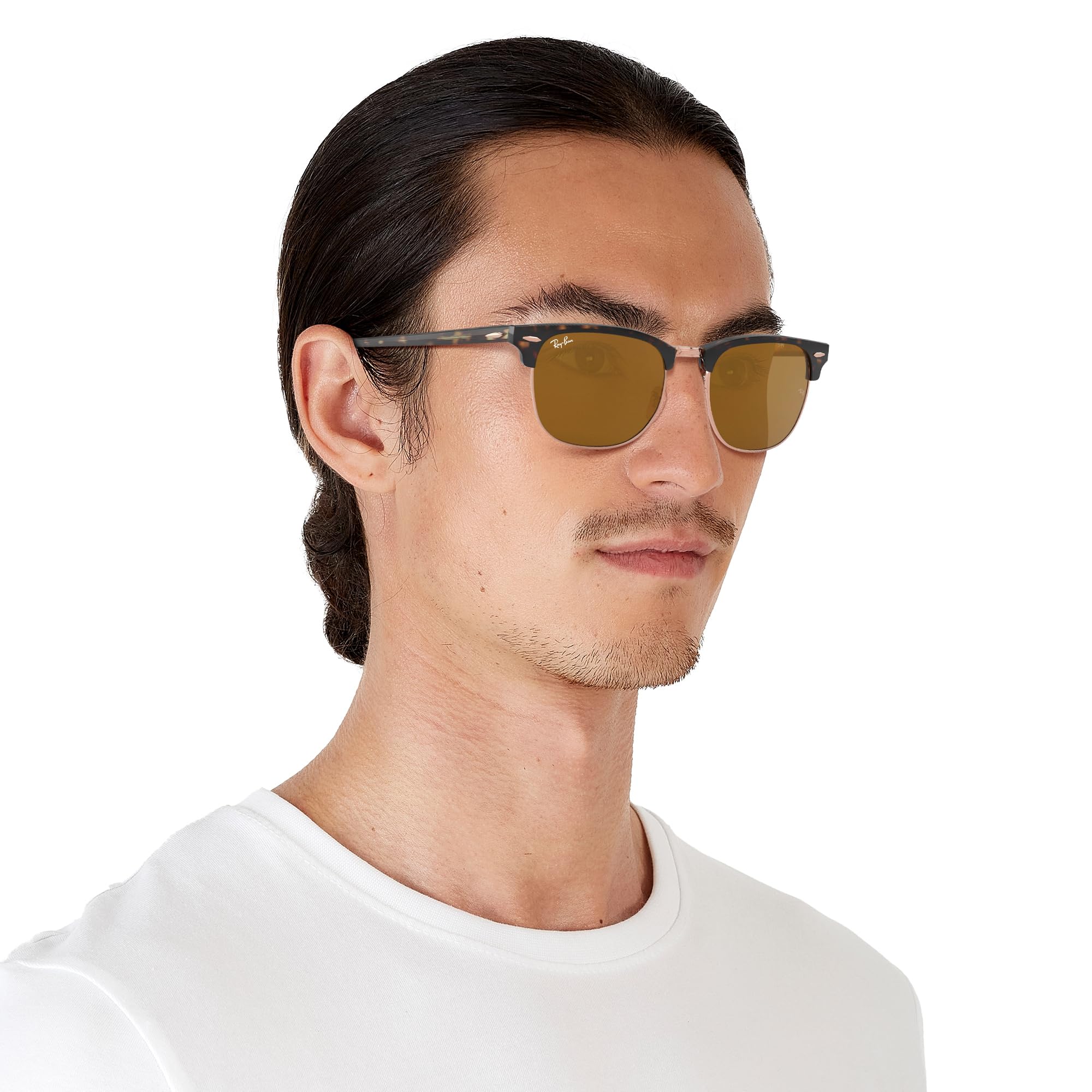 Ray-Ban RB3016 Clubmaster Square Sunglasses - Classic Retro Style, UV Protection, Lightweight & Durable for Men & Women | Perfect for Driving, Travel, and Outdoor Activities