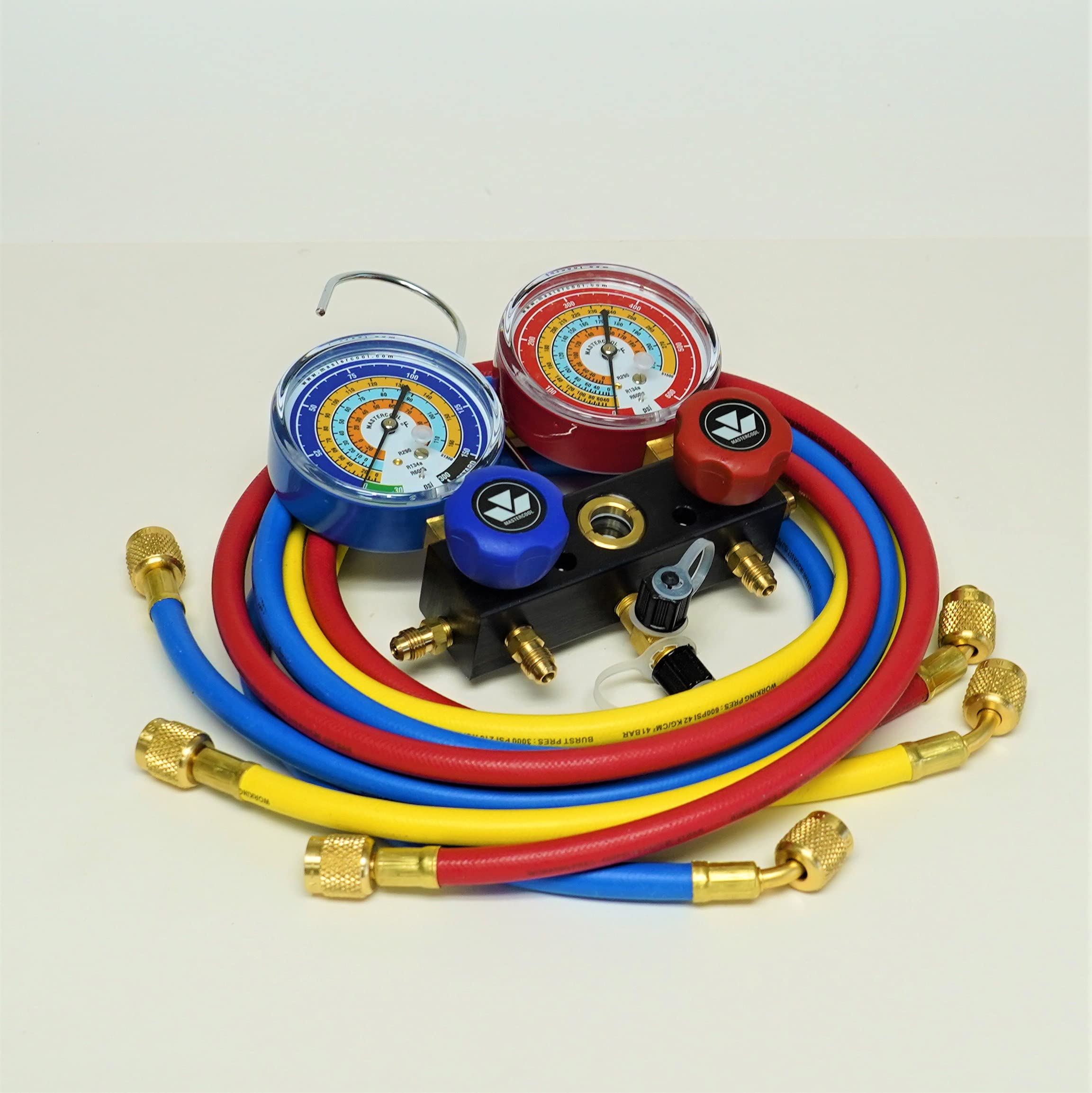 Mastercool 93561 3-Way Charging Manifold with Standard 60