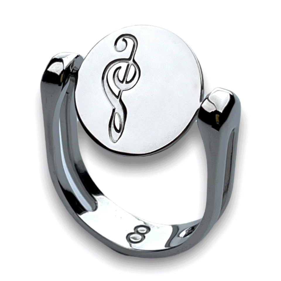 Music Clef Heart Symbol Pendant Necklace - Spin to Combine for Unique Jewelry - Perfect for Music Lovers & Romantic Gifts