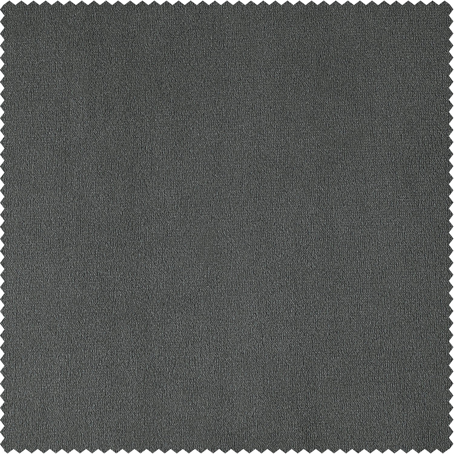 Natural Grey Signature Extra Wide Velvet Swatch - Premium Fabric Samples for Upholstery, Drapes & DIY Home Decor Projects