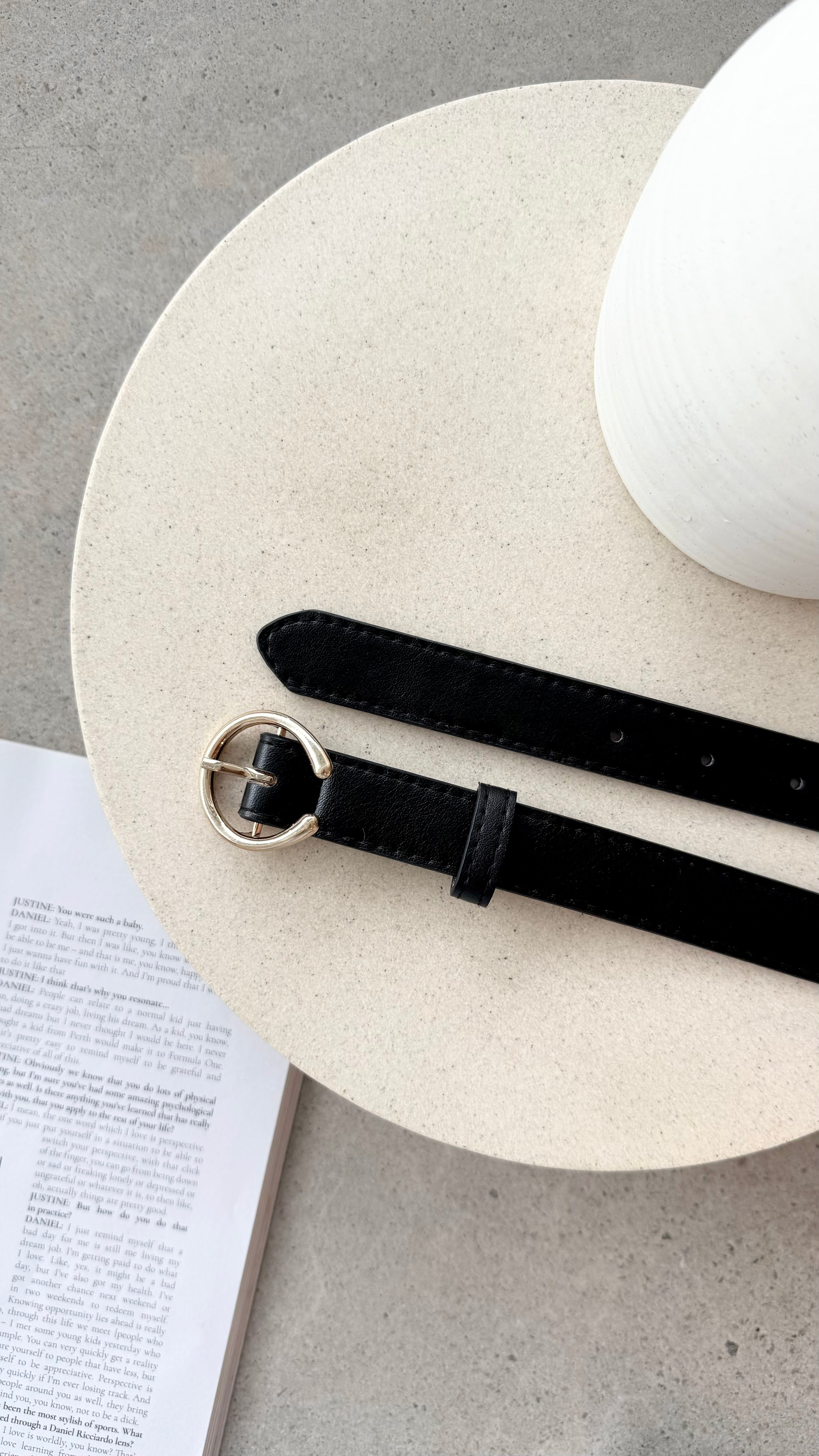 Calyn Belt for Men & Women - Stylish & Durable Black Leather Belt for Casual & Formal Wear | Perfect for Office, Business, and Everyday Use