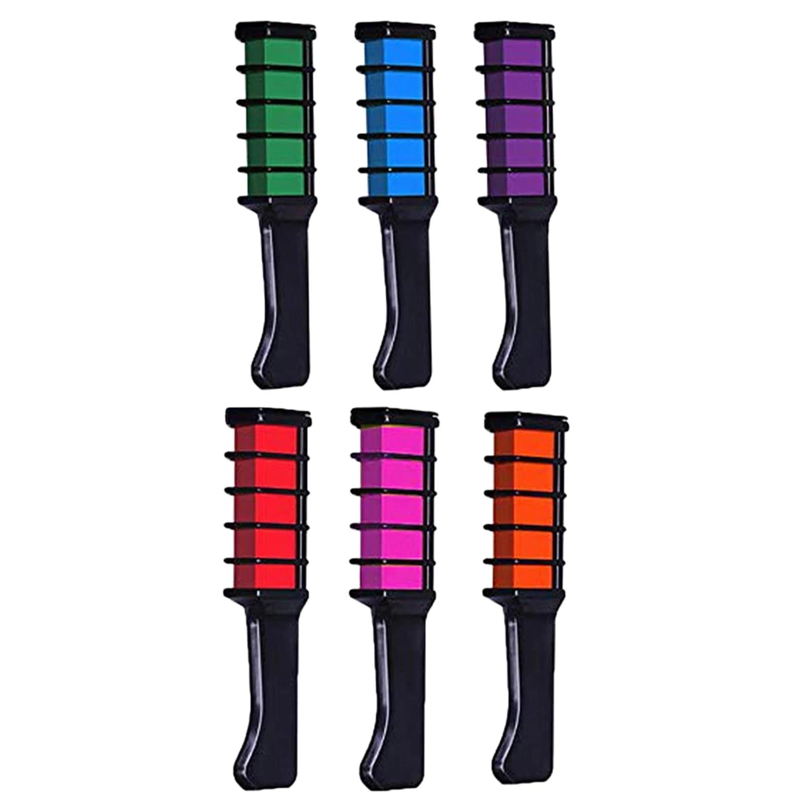 Washable Temporary Hair Chalk Comb - 12 Vibrant Colors for DIY Styling, Halloween, Cosplay & Birthday Parties | Quick & Easy Hair Color for Kids & Teens | Perfect for Festivals, School Events & Costume Makeup