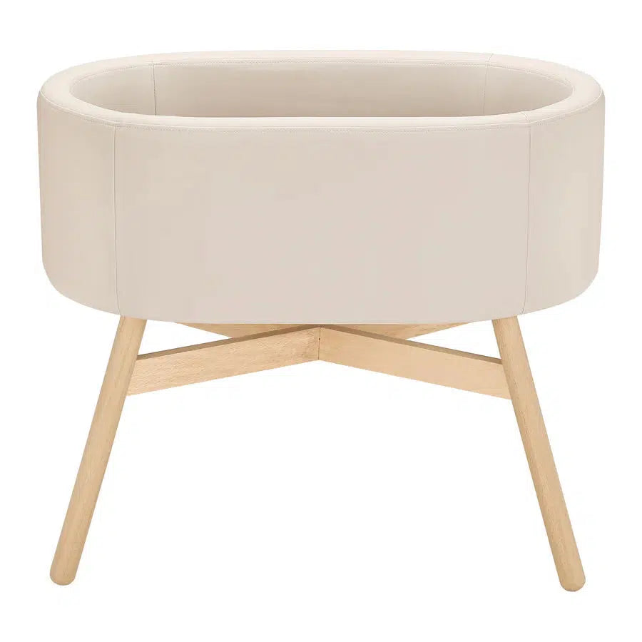Babyletto Capsule Bassinet in Ivory - Portable & Lightweight Crib for Newborns | Perfect for Nursery, Bedroom & Travel Use