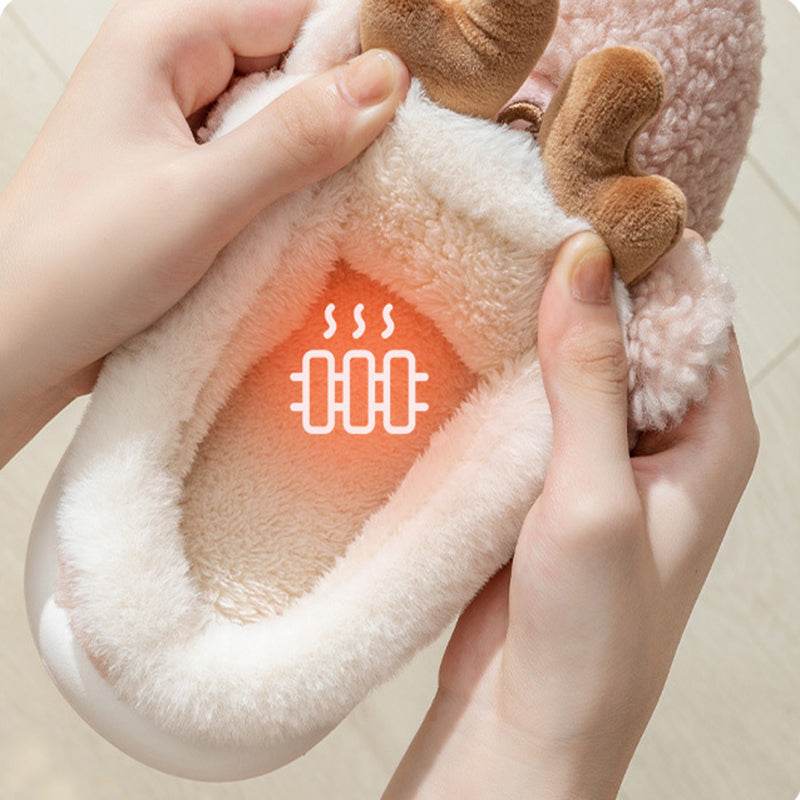 Santa's Snuggle Warm Fuzzy Slippers for Women & Men - Cozy Christmas House Shoes with Non-Slip Sole - Perfect for Winter Holidays, Gift Giving & Relaxing at Home