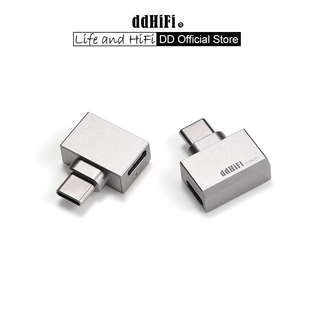 DD ddHiFi TC28C Pro USB C to USB C OTG & Power Adapter - High-Speed Data Transfer & Charging for Smartphones, Tablets & Laptops