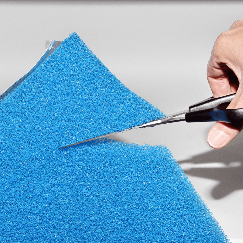 JBL Blue Foam Coarse Filter Media 50x50mm - High-Quality Aquarium Filter Sponge for Fish Tank, Pond & Sump Filtration - Perfect for Mechanical & Biological Filtration in Freshwater & Saltwater Systems