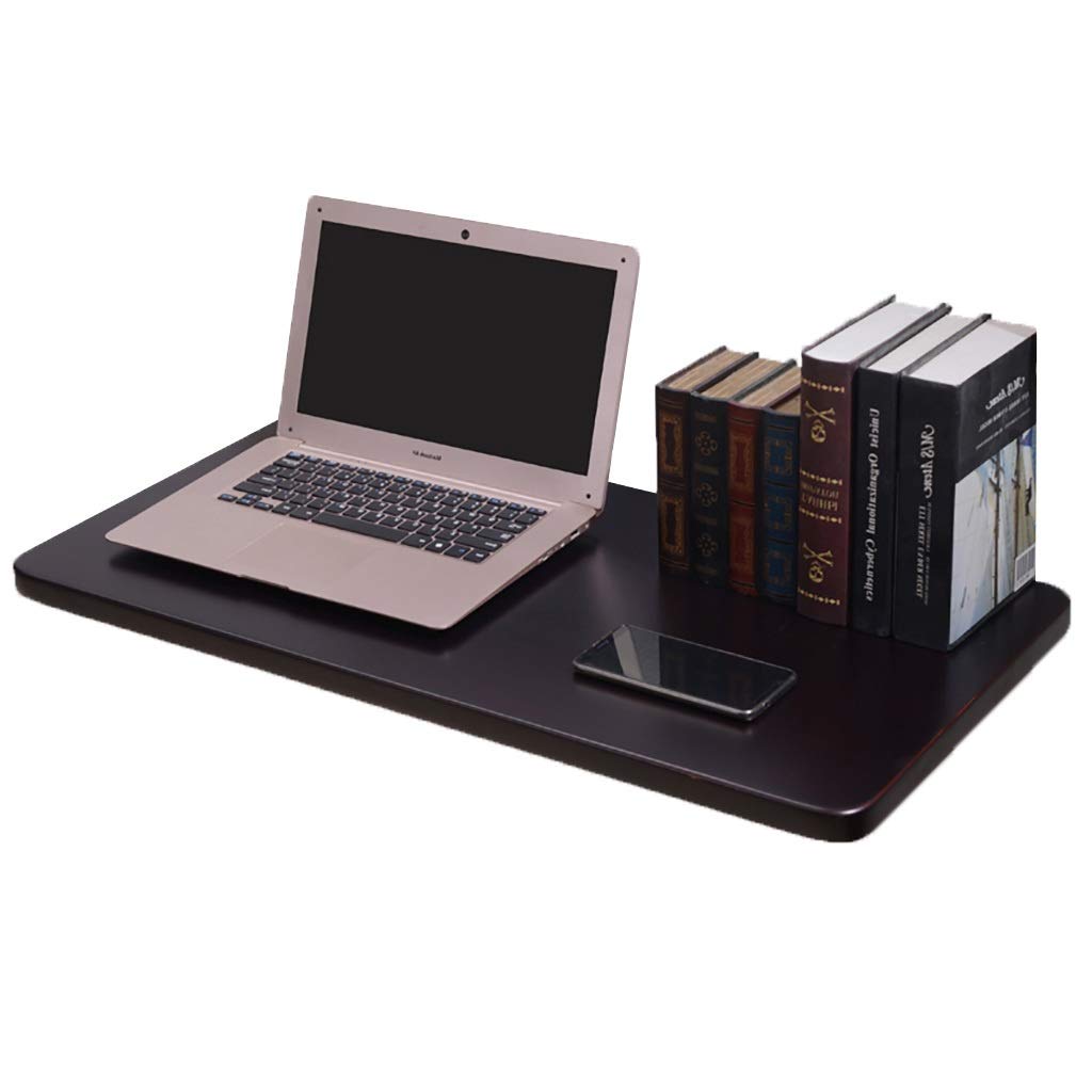 KKAEBI Space Saving Folding Wood Table - 40cm x 70cm Wall Mounted Desk for Small Spaces, Home Office & Dorm Rooms - Easy Fold & Store (Black) | Perfect for Apartments, Studios & Compact Living Areas