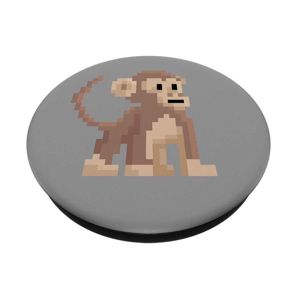 Adorable Pixel Art Baby Monkey Plush Toy for Boys, Girls, Kids & Adults - Perfect for Gifts, Room Decor & Cuddling