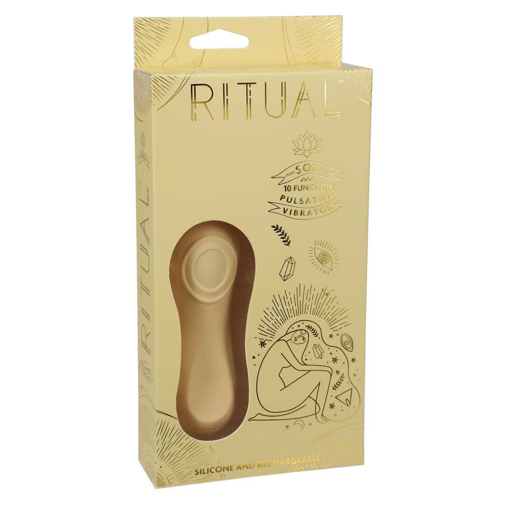 Doc Johnson Ritual Sol 10-Speed Pulsating G-Spot Vibrator for Women - Waterproof Silicone Massager for Couples & Solo Play - Perfect for Sensual Relaxation & Intimate Moments