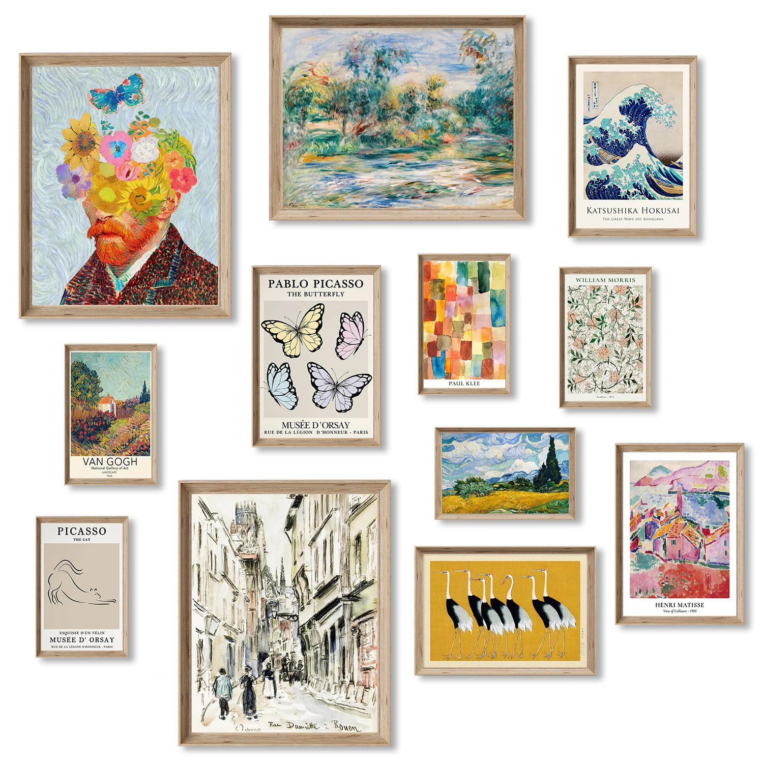 Eclectic & Maximalist Wall Art Prints - Trendy Famous Artist Painting Posters for Bedroom, Bathroom & Gallery Walls | Minimalist & Funky Room Aesthetic Decor | Perfect for Bohemian, Modern & Eclectic Home Decor Styles