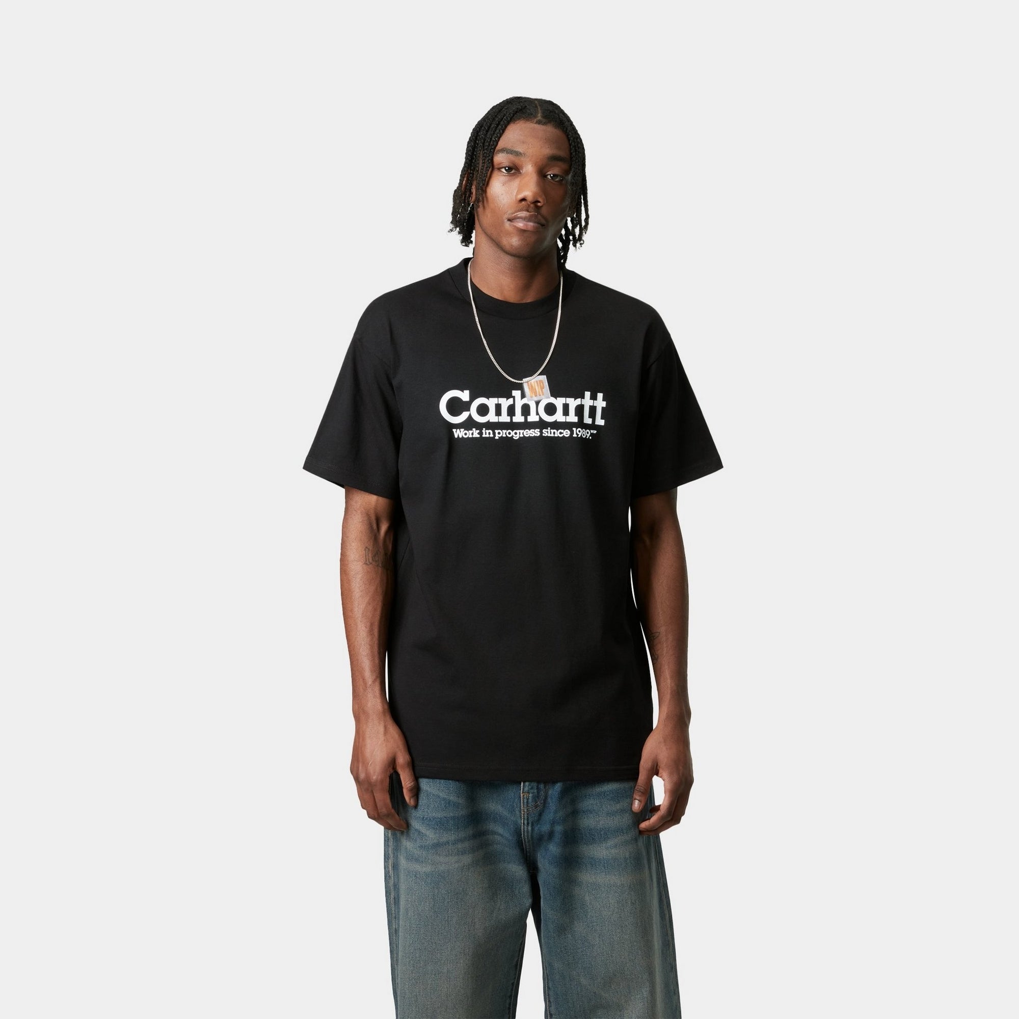 Label Script T-Shirt for Men & Women | Soft Cotton Black Tee for Casual Wear, Street Style & Everyday Outfits