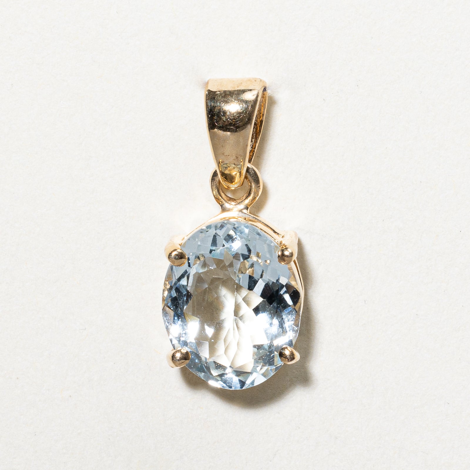 2.13ct Oval Cut Aquamarine Pendant Necklace - March Birthstone Jewelry for Women - Perfect Gift for Birthday, Anniversary & Valentine's Day