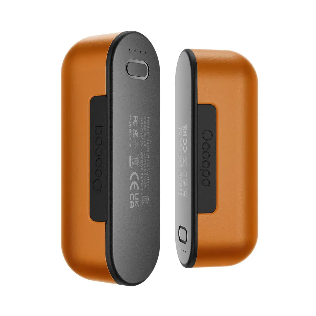 Ocoopa UT2s Rechargeable Hand Warmer & 5200mAh Power Bank - Portable USB Heater for Winter Outdoor Activities, Camping, Hiking, and Cold Weather Use