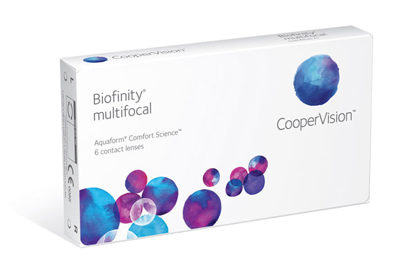 CooperVision Biofinity Multifocal D Monthly Contact Lenses (6 Pack) - Premium Comfort for Presbyopia - Perfect for Work, Reading & Daily Activities