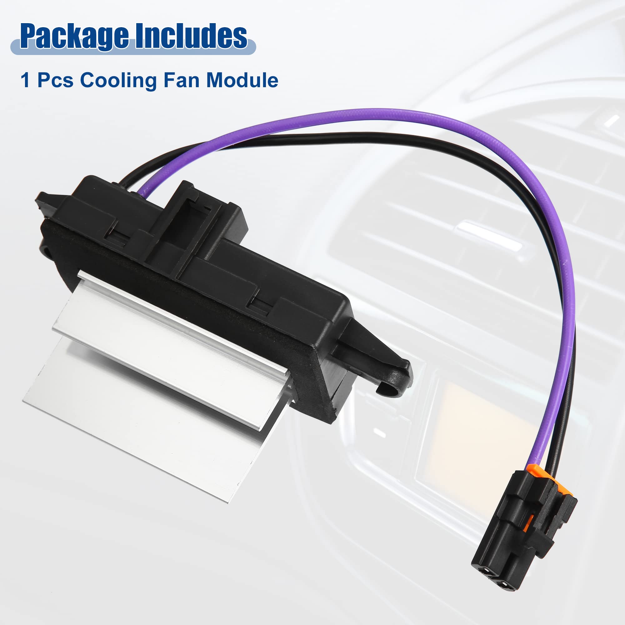 ACROPIX Radiator Cooling Fan Control Module Relay - Compatible with Chevrolet Trailblazer - Engine Cooling Fan Replacement Part - Durable Black Design (1 Pack) - Perfect for Overheating Prevention & Engine Temperature Regulation
