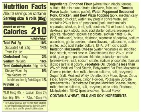 Totino's Pepperoni Pizza Rolls - Frozen Snack, 24.8 oz (50 Count) - Pack of 4 | Quick & Easy Party Food, Game Day Snacks, After-School Treats for Kids