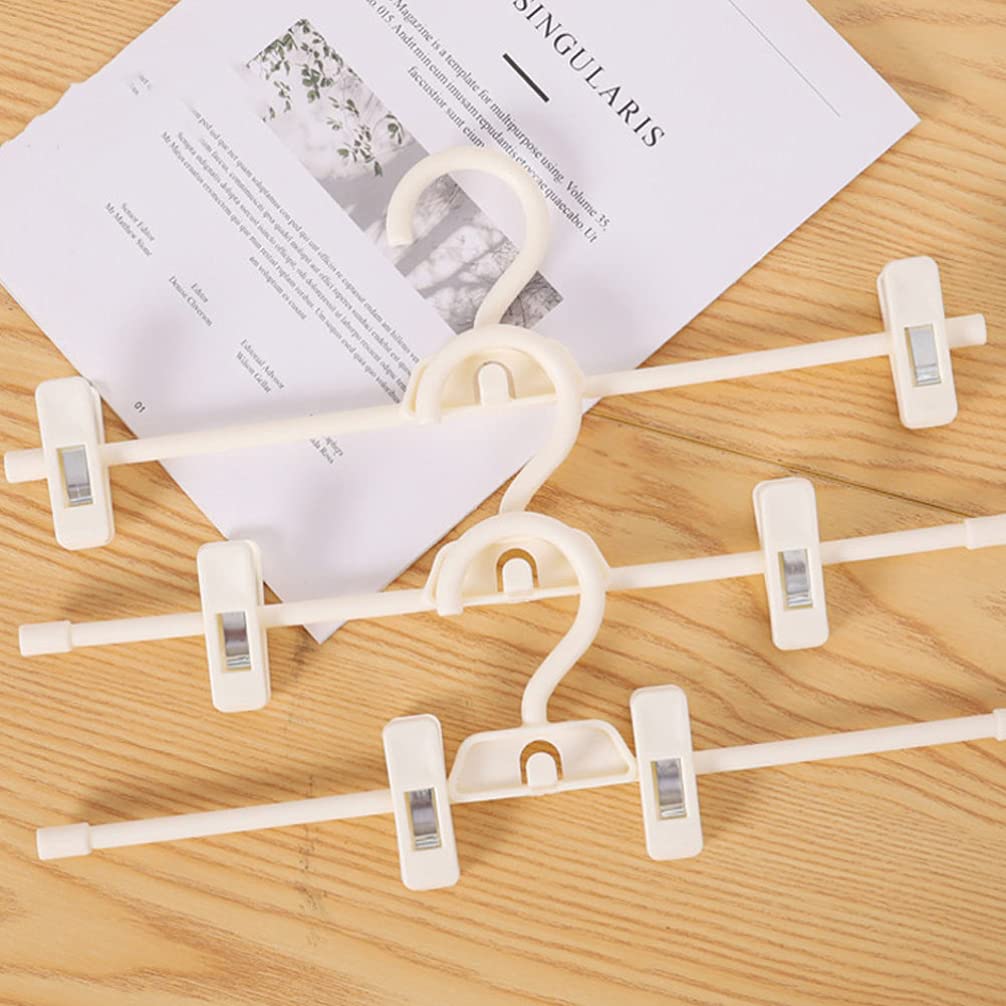 10-Pack Metal Pants Hangers with Non-Slip Clips - Space Saving Closet Organizer for Trousers, Skirts, Ties & Towels - Durable Clothes Hooks for Wardrobe Storage and Laundry Room Organization