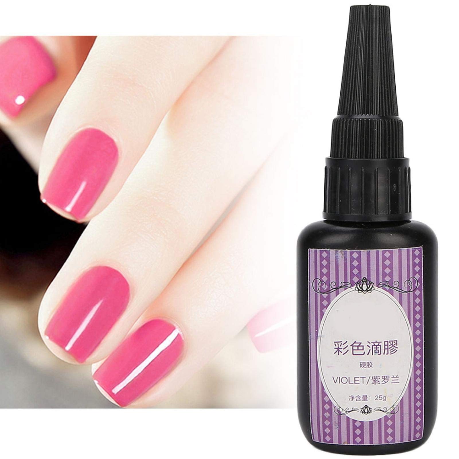 Gel Nail Polish Kit - DIY UV/LED Nail Art Set with Gift Box for Home Salon (Violet Purple) | Perfect for Nail Art Designs, Manicures & Professional Nail Care