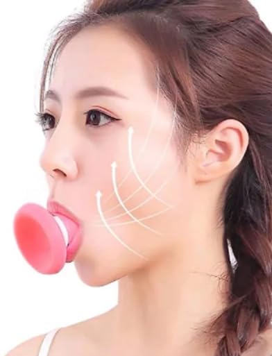 **ImegaZ Face Slimming Tool - Anti-Wrinkle Massage Roller for Jawline & Double Chin Reduction - Skin Firming & Lifting Mouth Exercise Device - Pack of 2 - Perfect for Home & Travel Skincare Routine**
