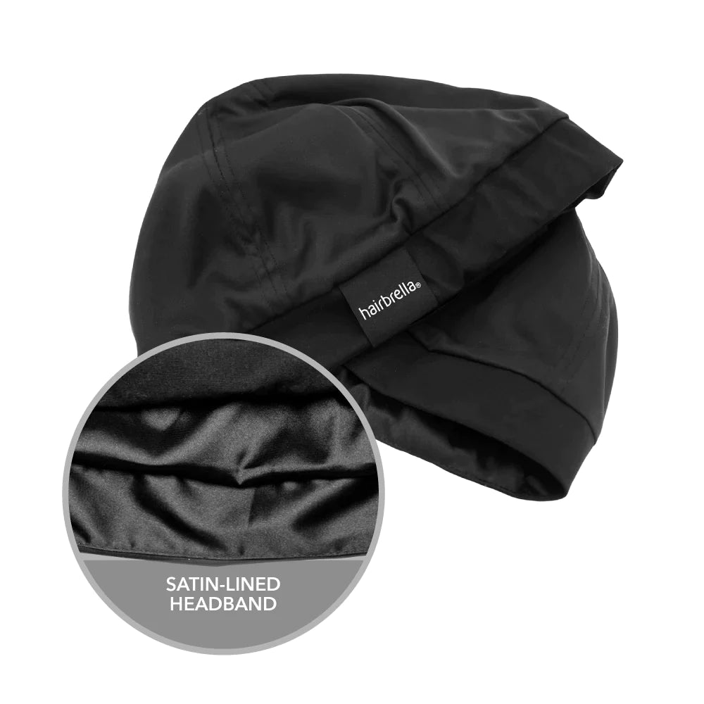 Hairbrella Unisex Satin Lined Sleep Cap Bundle (2 Pack) - Soft Protective Bonnet for Curly, Natural & Afro Hair - Perfect for Nighttime & Travel
