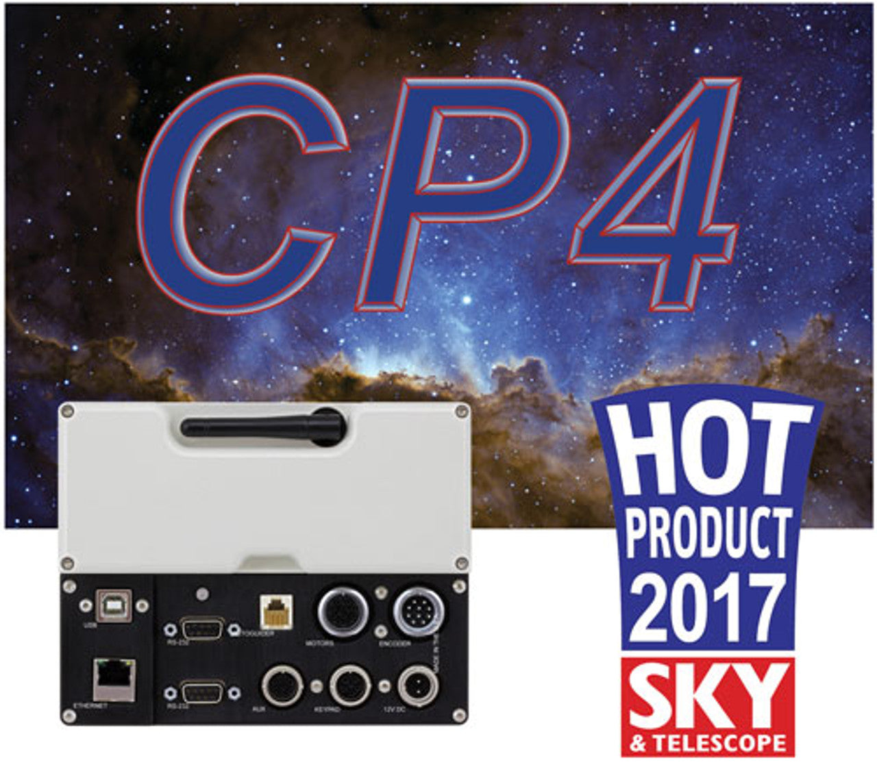 GTOCP4 Control Box Compatible with GTO Mounts (Excluding Mach2GTO) - Includes 2 Pin Power Cable for Telescope Mounting Systems - Perfect for Astrophotography and Stargazing