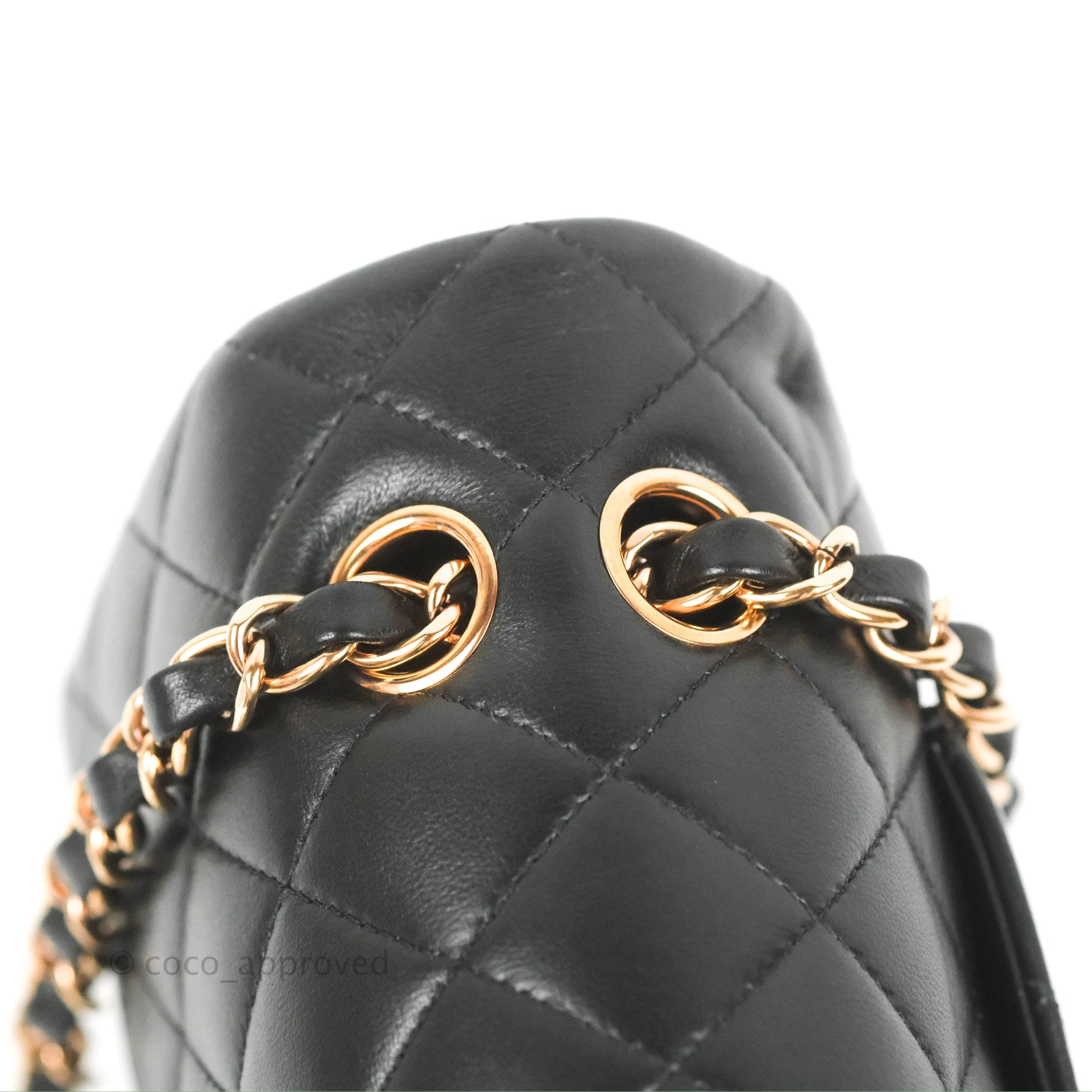 Chanel Classic Medium Flap Bag - Black Lambskin Leather with Rose Gold Hardware | Luxury Designer Handbag for Women | Perfect for Evening Events, Date Nights & Special Occasions