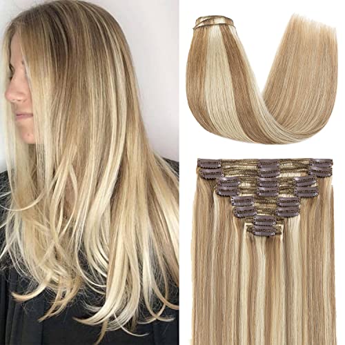 #12P613 Golden Brown mix Bleach Blonde
