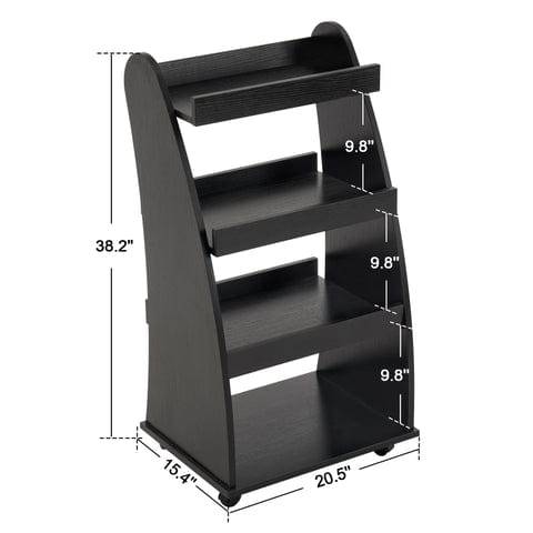 4-Tier Salon Rolling Utility Cart with Wheels - Mobile Storage Organizer for Hair Stylists, Nail Techs & Beauty Professionals - Perfect for Salon, Spa, Home & Office Use