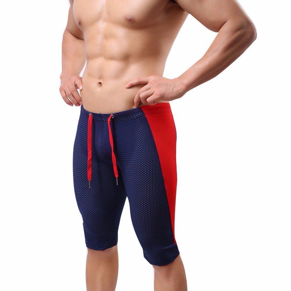 FEESHOW Men's Workout Gym Shorts - Breathable Running Tights & Training Pants for Fitness, Yoga, Jogging - Perfect for Gym, Sports & Active Lifestyle